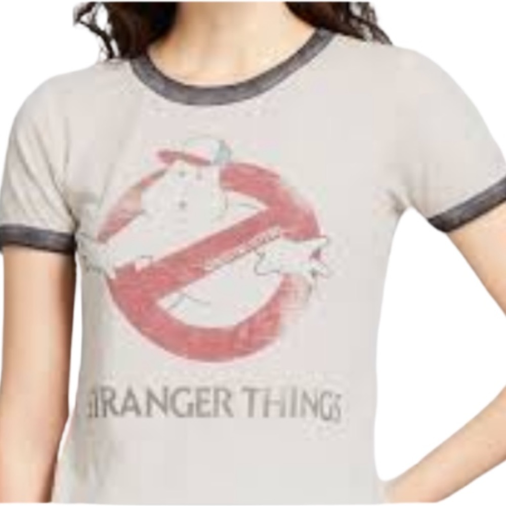 Netflix Stranger Things Ghostbusters Ladies Tee XS
